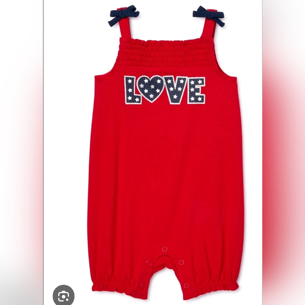 Kids 6-9 Mon Patriotic Romper